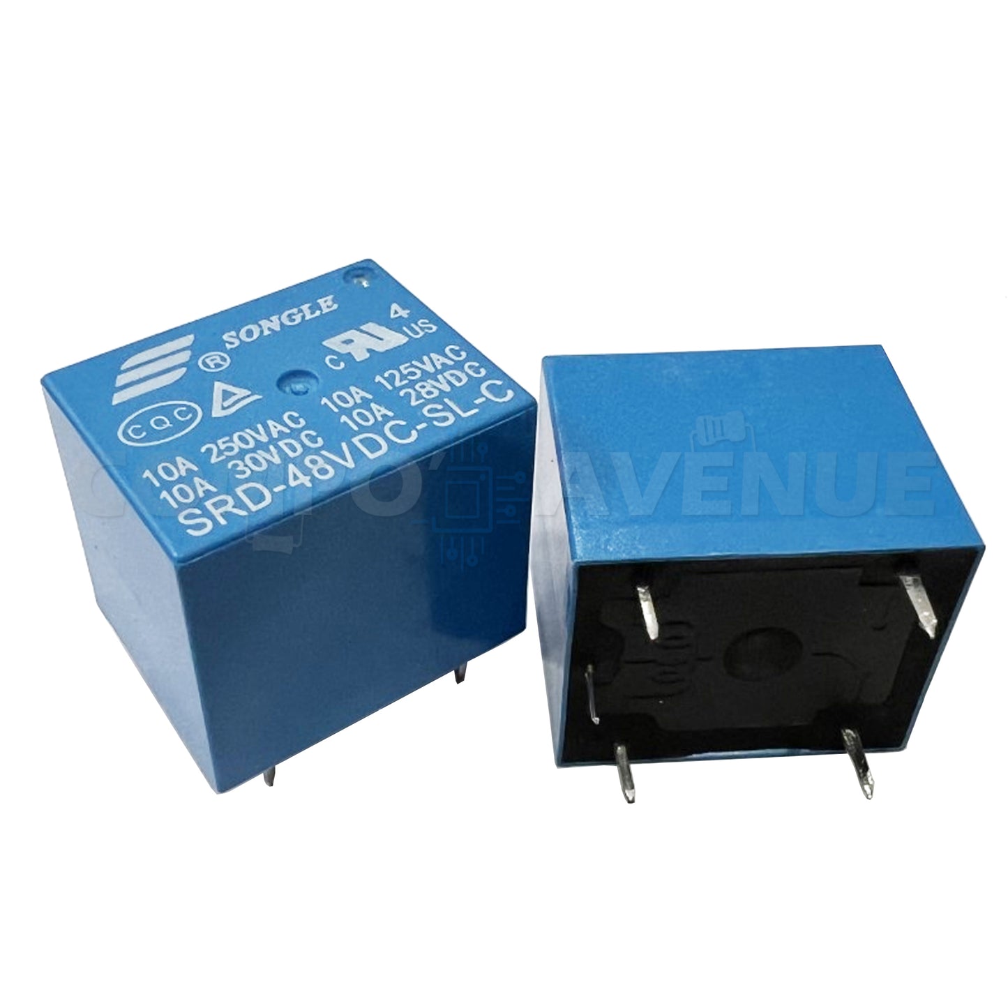 RELAIS DE PUISSANCE BOBINE SRD-48VDC-SL-C 1 RT 10A BOBINE 48V RELAY - 5 PIN